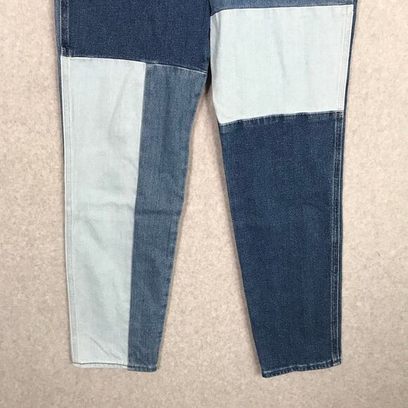 Hollister Jeans Size 1R Mom Patchwork Baggy Loose Colorblock Festival W25xL27 - Picture 3 of 11